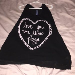 Black and pink tank top